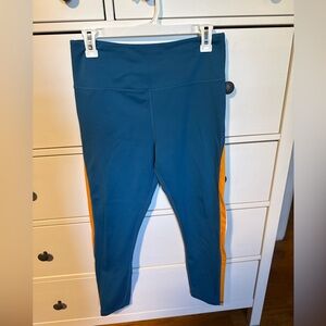 ZYIA Teal and Orange Women's Leggings